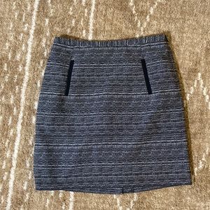 grey work skirt